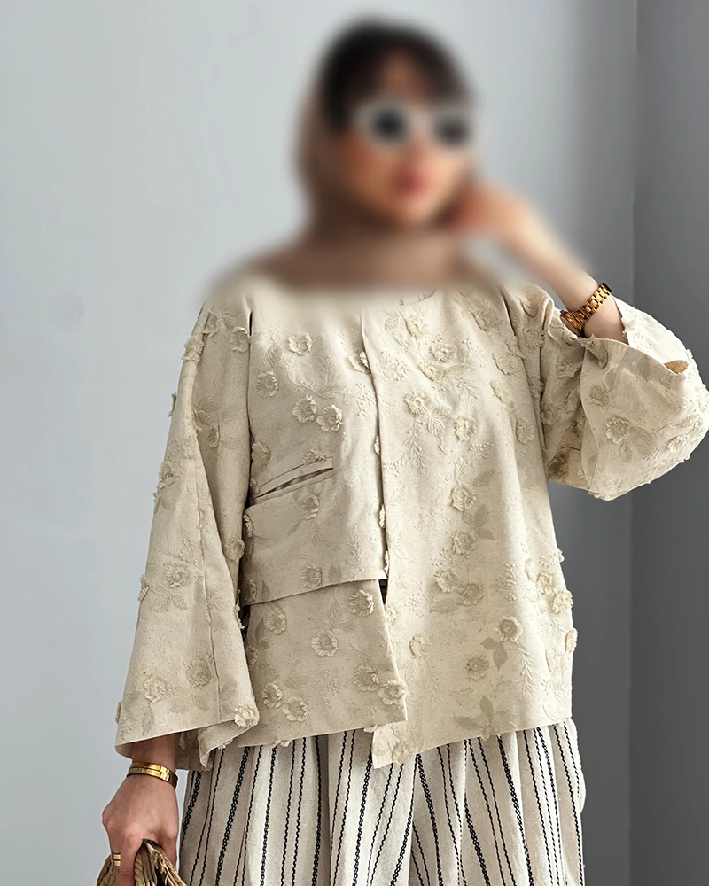 رویه نازلی گل اپلیکه