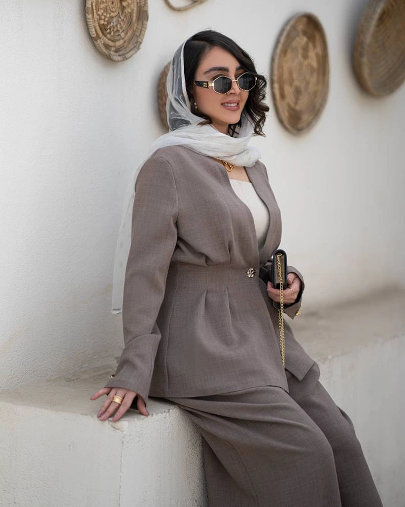 ست مانتو شلوار هرمس - Image 6